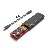 P9JB for M.2 NVMe Sata SSD for Case Portable HDD Hard Disk Enclosure USB3.1 10Gbps SSD Enclosure Aluminum Alloy Box with Cabl