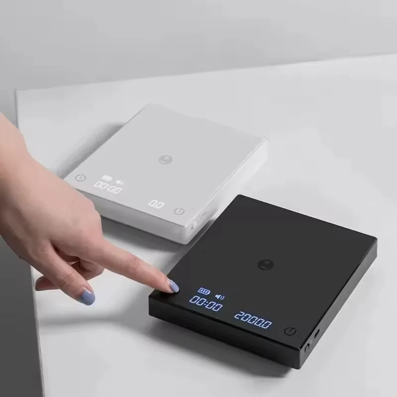 متجر TIMEMORE مرآة سوداء أساسية + 2 بالإضافة إلى ميزان مطبخ رقمي جديد لطعام القهوة مع ميزان رقمي صغير خفيف الوزن USB