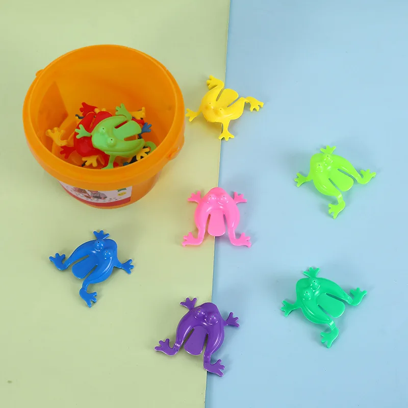 New Jumping Frog Bounce Fidget Toys For Kids Novelty Assorted Stress Reliever Toys For Children Birthday Gift Party Favor