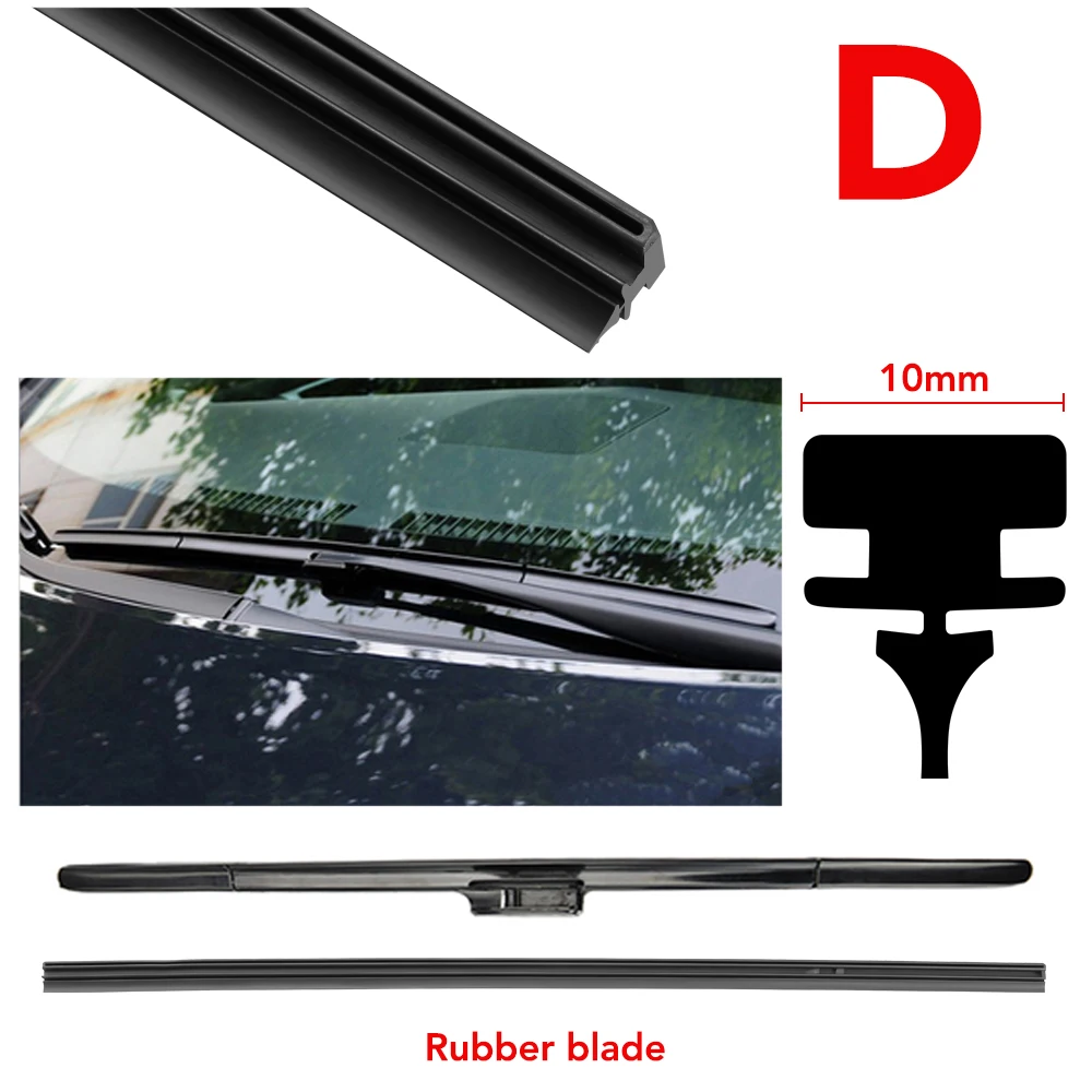 Car Wiper Rubber Strips Refill Wiper Blade Replacement Parts All Types Seasons Windshield Wiper Blades Blade Soft Car Accessorie