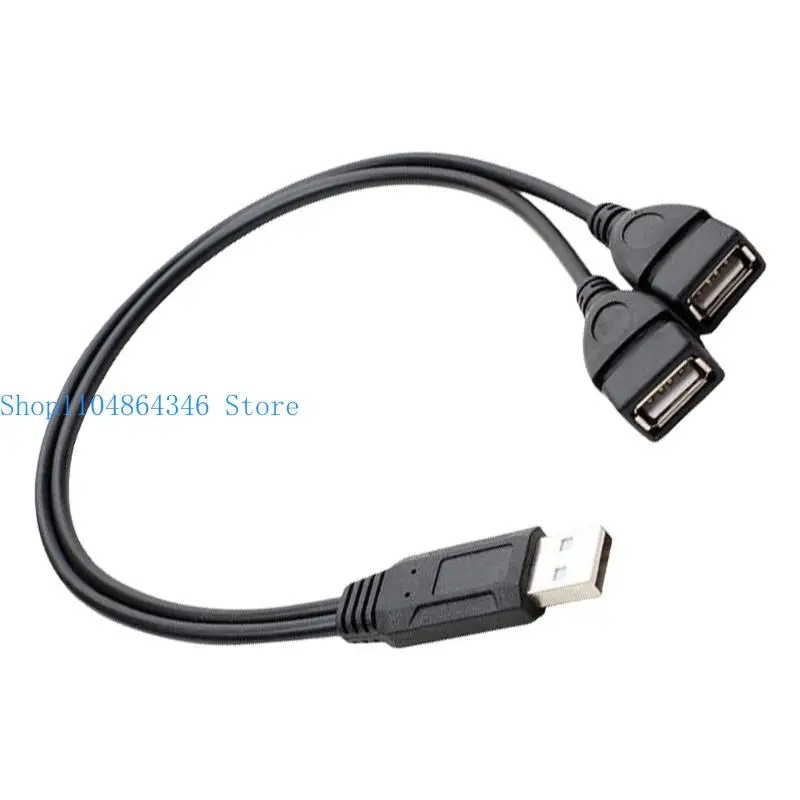 652F USB Y Splitter Cable for Charging 2 in 1 USB Male to 2 USB2.0 Female Cable