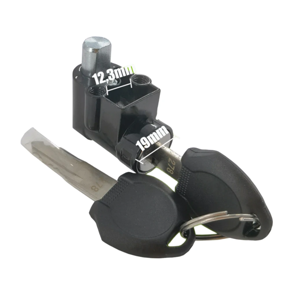 Electric Bicycle Battery Case Lock Alluminum Alloy Lock Body With Ignition Key 19mm Replacement Electric Bicycle Accessories image 3
