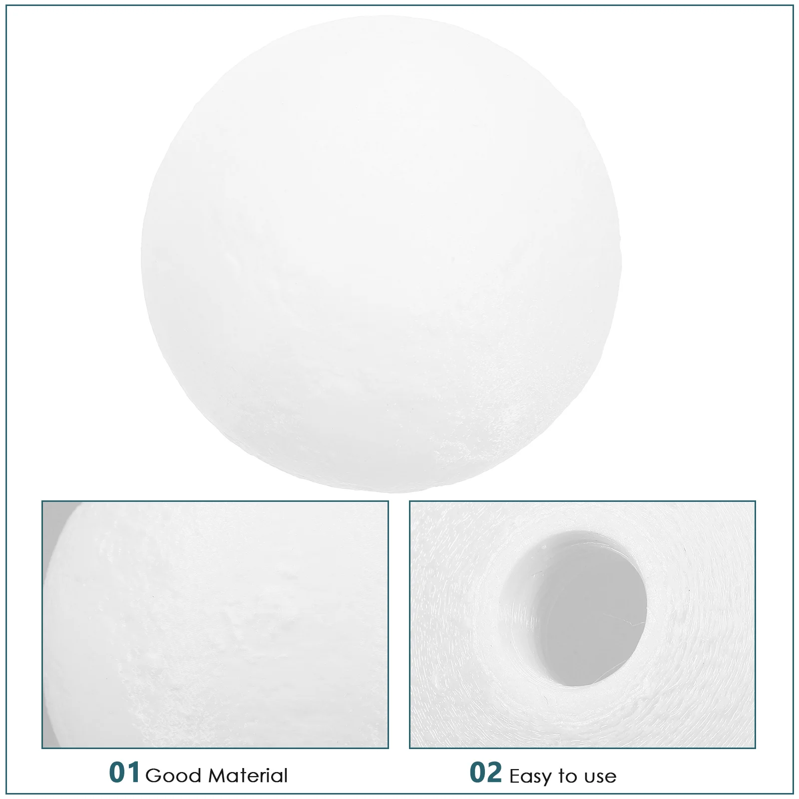 

3D Printed Moon Lampshade Bedside Fixture for Table Decorative Cover Home Light Replacement Shades Chic