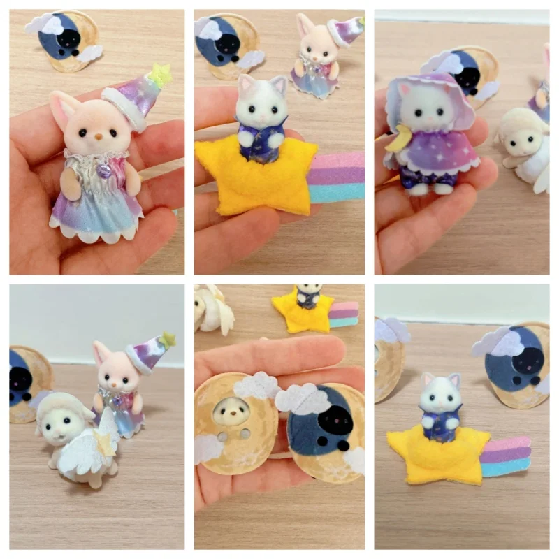 

Подлинная серия Sylvanian Families The Milky Way, слепая сумка, кавайная персидская кошка, кукла, модель, кулон, коллекционная игрушка, подарки для детей