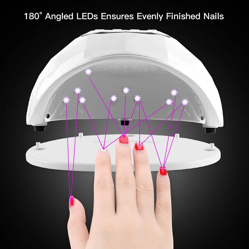 Nail Lamp Professional Manicure Gellak Lamp Led UV LED Nail Dryer For Gel Varnish UV Nail Machine With LCD Display Gel Lamp