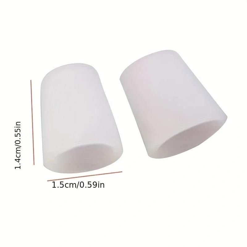 1 Pair Orthotics Silicone Toe Protector Anti-abrasion And Anti-pain Separation Thumb Sleeve