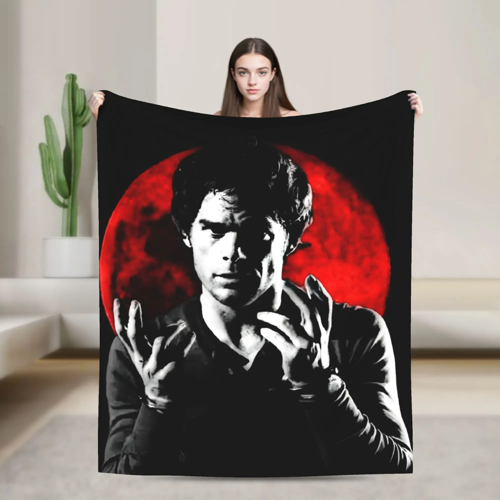 

Dexter Morgan Blanket Fleece Summer Air Conditioning Tv Show Multifunction Lightweight Throw Blankets for Bedding Car Quilt