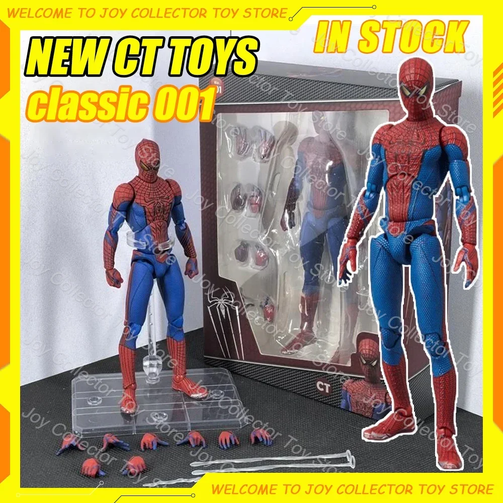 In Stock Ct Toys Spiderman Mafex 001 Figure Peter Parker Andrew Garfield GK Figurine Shf Spider-Man Action Figures Model Toys