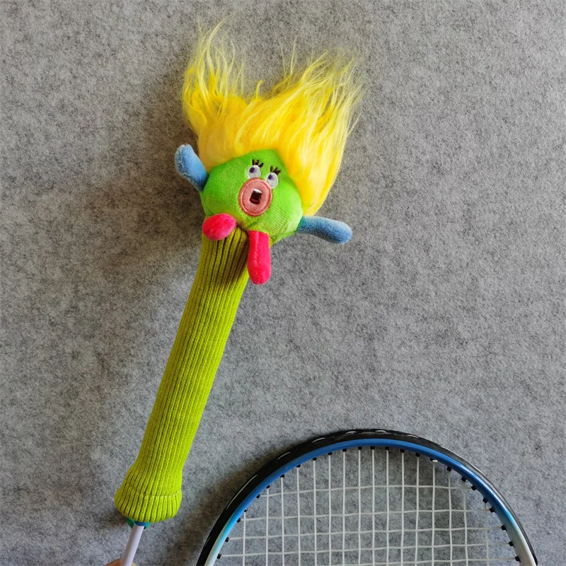 

Dopamine Genie Badminton Racket Handle Cover Plush Doll Grip Protectors Handcraft Gift