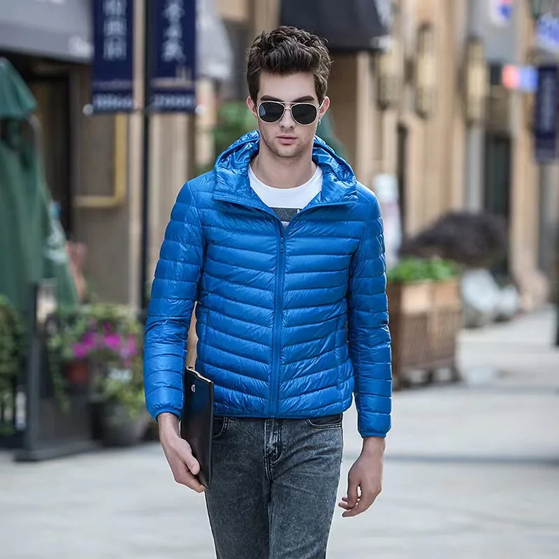 Man Down Hooded Jacket Winter Autumn Coat Men Ultra Light Jackets Warm Outwear Outdoors Campaign Clothes Men's Jackets Hooded