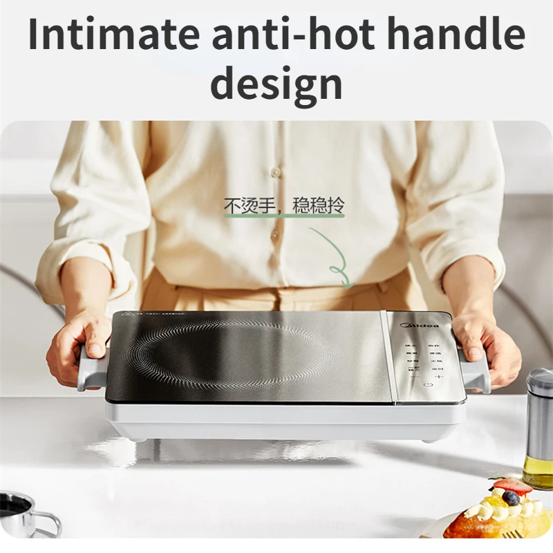Nowy platynowy kuchenka indukcyjna wiertniczy 220V/2200W urządzenie kuchenne fogão de indução estufa electrica de cocina 인션,