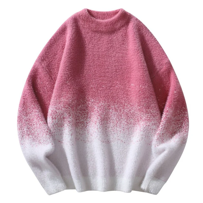 

Una Reta Men's Sweater New Autumn Winter Hip Hop Gradient printing Sweater Men Streetwear Pullover Tops Harajuku Couple Sweater