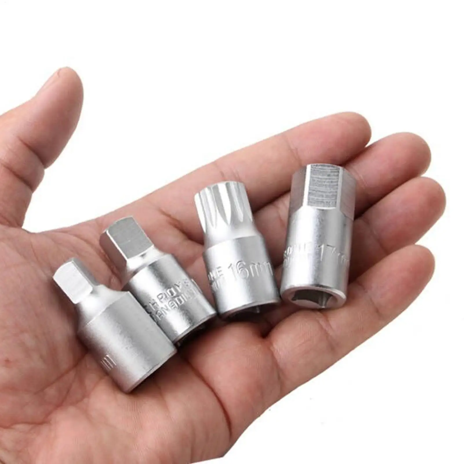 1pc Square Oil Sump Drain Plug Key Tool Remover 3/8 Inch Drive Drain Plug Key Socket for Engine Compartment Under The Chassis