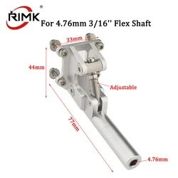Quality 4.76mm 3/16'' Flexible Shaft Bracket Aluminum Strut Stinger Drive for Brushless Electric Boat Dual Motor Methanol Ship