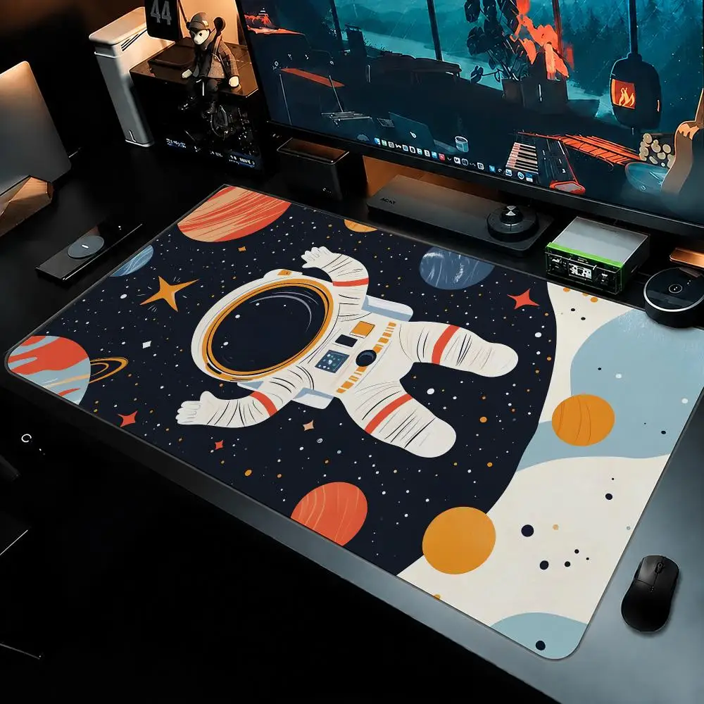 Astronaut Theme Mouse Pad Large Mouse Pad For Computer Laptop Keyboard Gaming Desk Mat Gamer Office Accessories