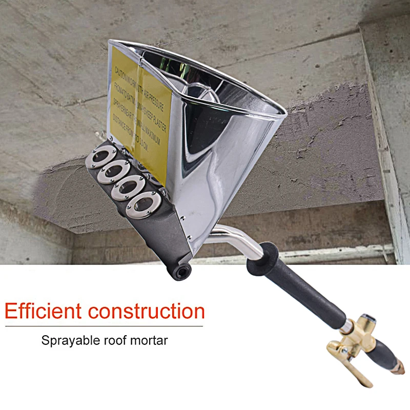 Pneumatic Cement Mortar Spray Gun Wall And Roof Rapid Blasting Mortar Cement Wall Paint Spray Machine Roof Spray Gun