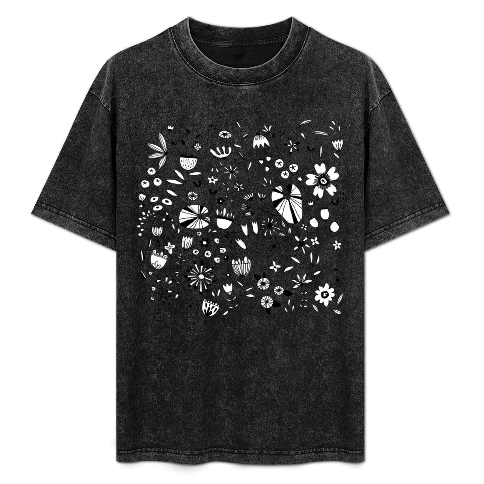 Etched Flowers T-Shirt vintage t shirts graphics shirts graphic tees t shirts for men pack