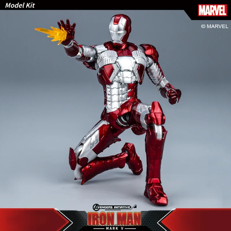 Fondjoy os vingadores homem de ferro mk5 montar brinquedo homem de ferro modelo 15cm material abs 1/12 escala figuras de ação brinquedo meninos presente aniversário