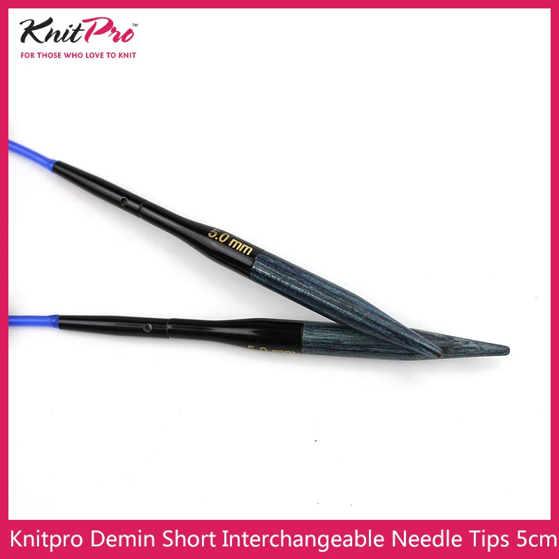 1 piece Knitpro Denim Short Interchangeable Needle Tips