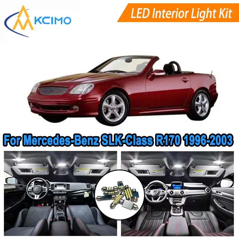 

Canbus LED Kit Interior Light Bulbs For Mercedes-Benz SLK-Class R170 1996-2003,Door Lights Super Bright Light Set Easy Install