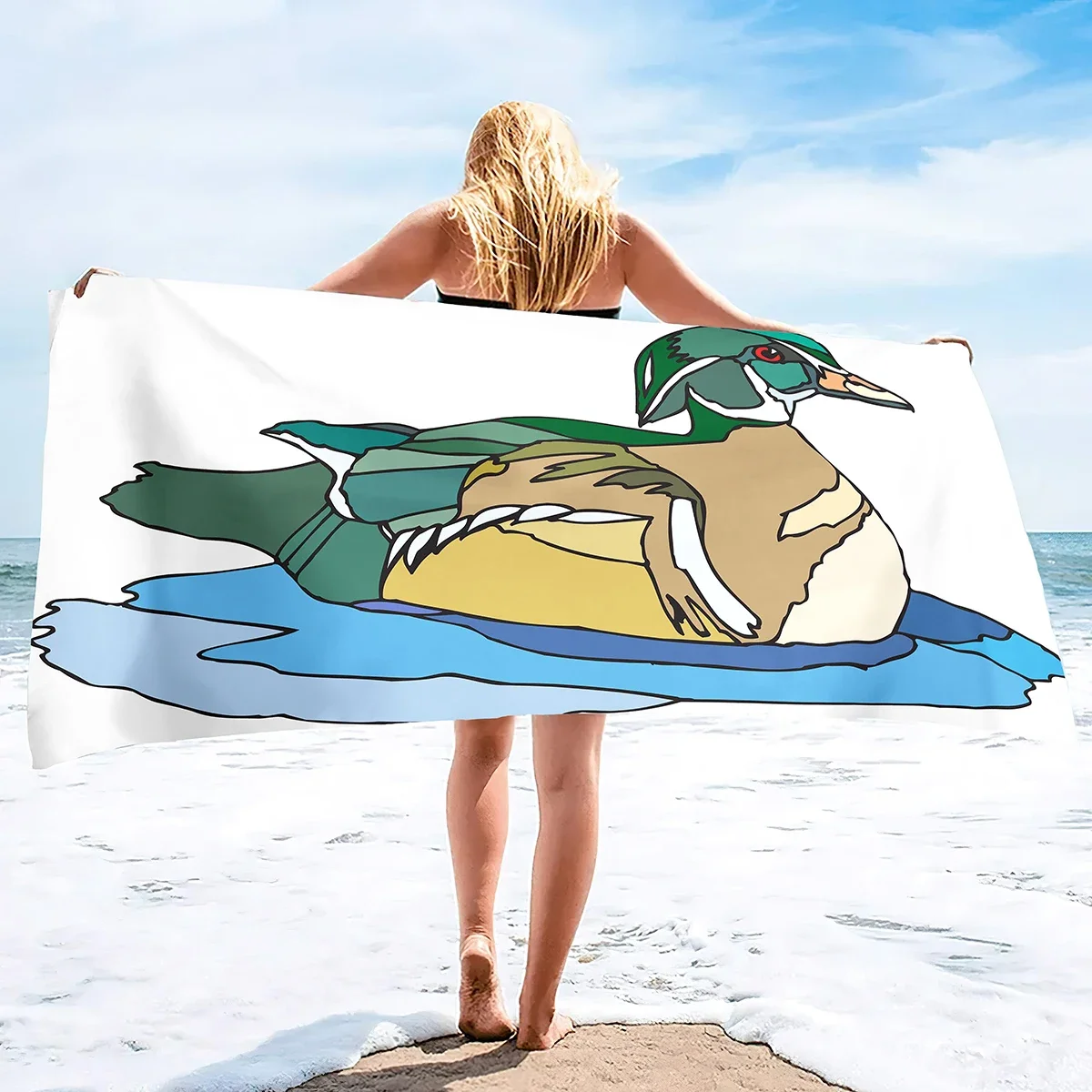 Duck Beach Towel Chair Thick Soft Quick Dry Lightweight Absorbent Towel Blanket Extra Large Pool Swim Travel Soft Towel Blanket