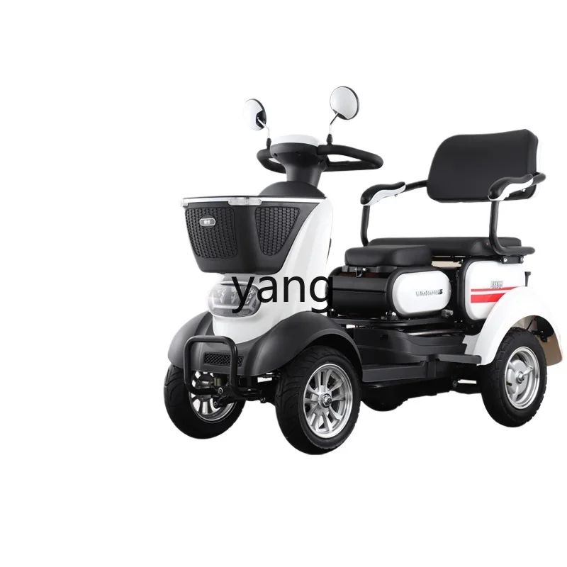 

LH scooter four-wheel electric low-speed power double battery car