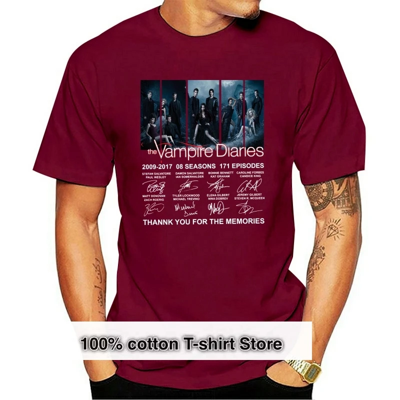 The Vampire Diaries 2020-08 Seasons 171 Episodes Thank You For The Memories Unisex T-Shirt size S-5XL