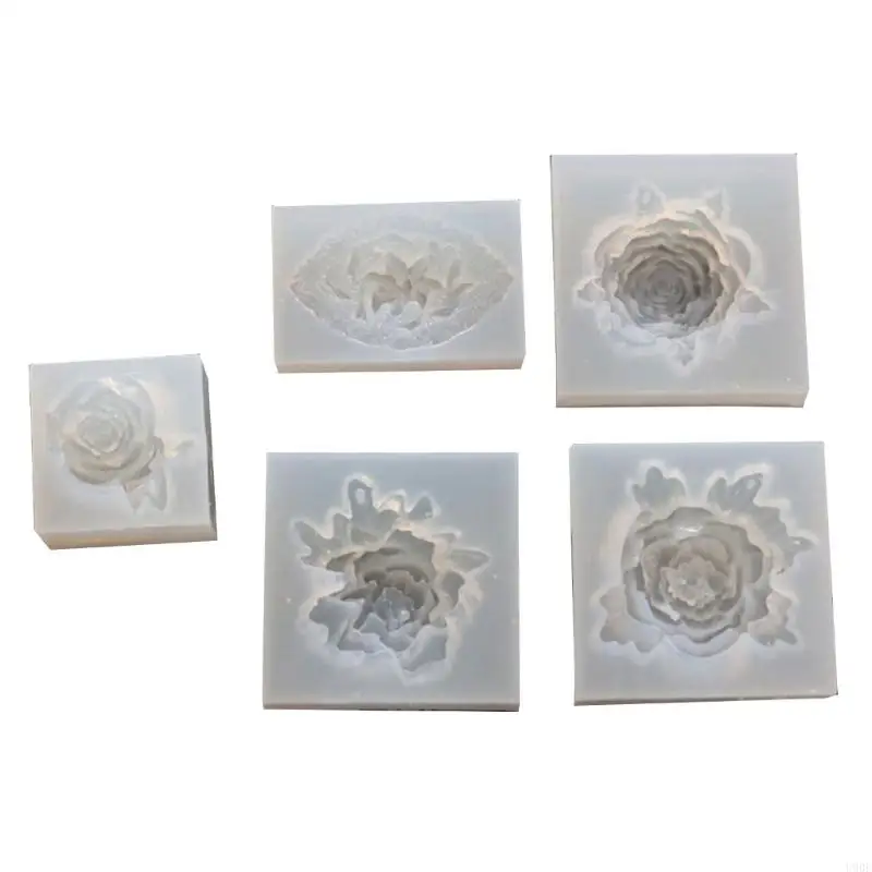 

U90E Moulds Flower Shaped Hand-Making Soap Molds Clay Mould Epoxy Resin Molds Perfect Gift for DIY Hand-Making Lover