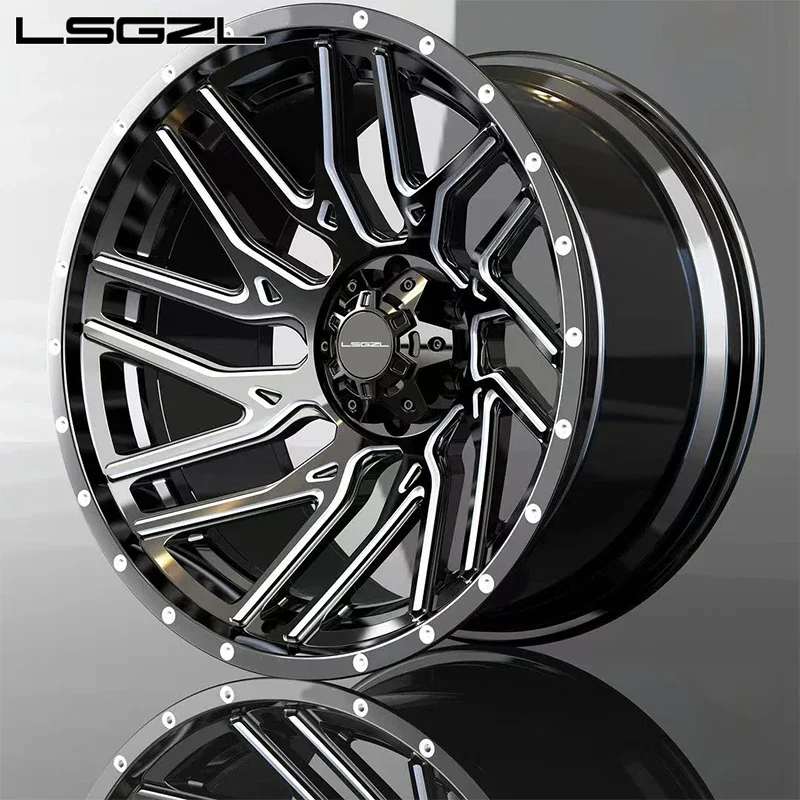 custom luxury 6x139.7 deep concave off road beadlock forged alloy wheel 15 18 20 24 26 inch wheel rim for Jeep GMC RAM