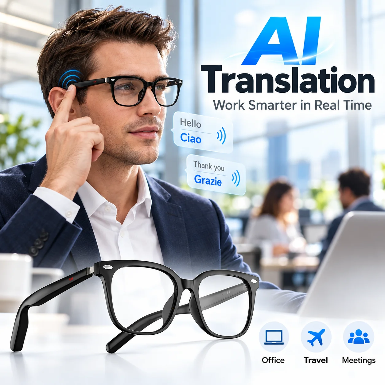 Bluetooth 5.4 Smart-Brille