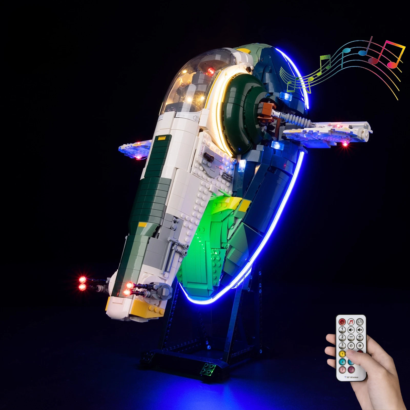 

No Model LED Lighting Set Suitable for Jango Fett's Firespray Class Starship 75409(Not Include Building Blocks)