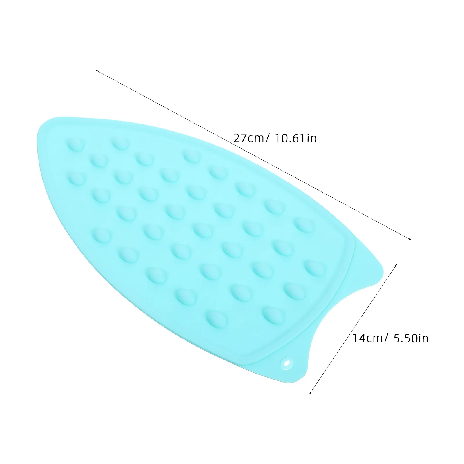 Silicone Iron Rest Pad High Temperature Resistance Thick Insulating Design Hanging Hole for Ironing Board Iron Mat Portable Heat