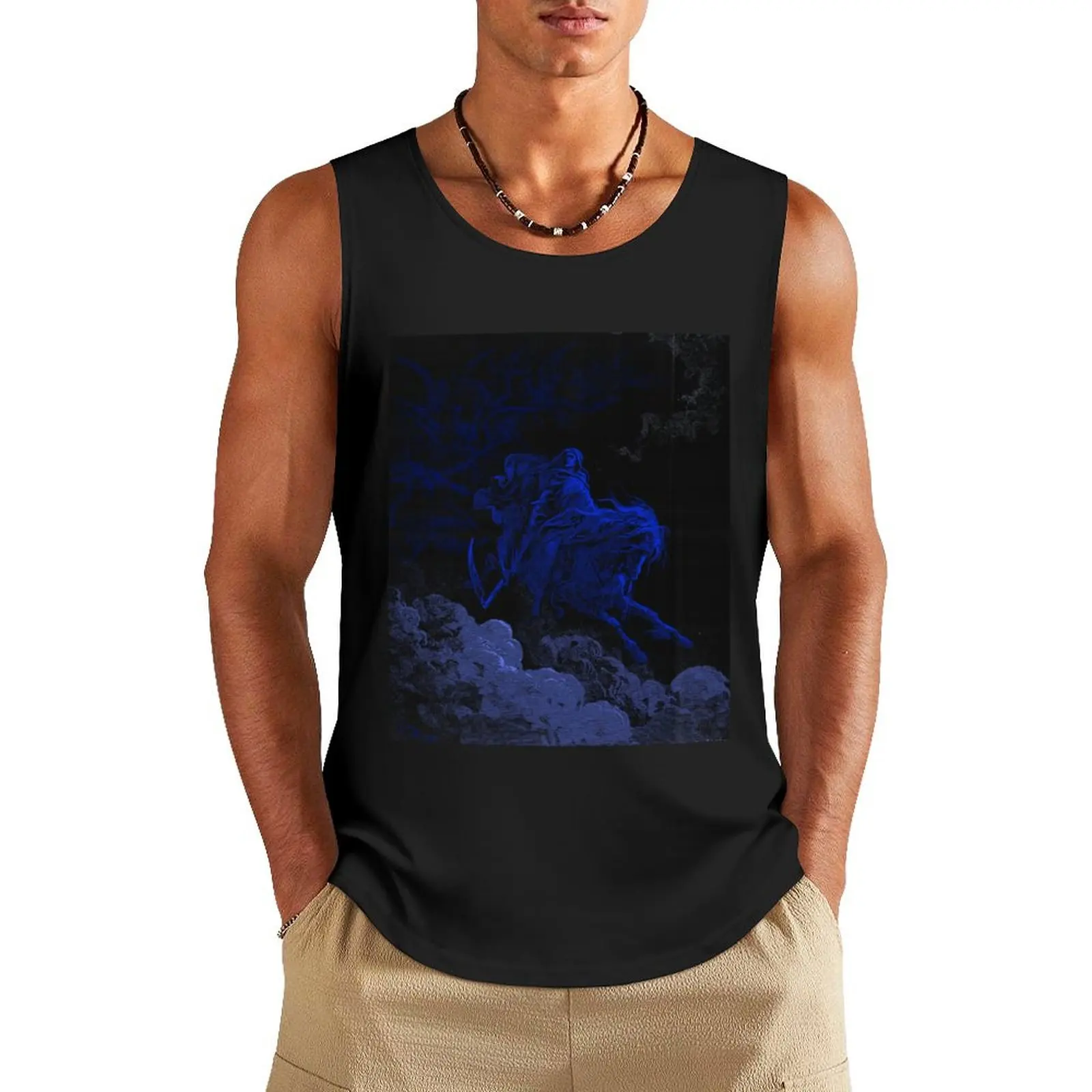 Vision of Death Tank Top vests for men T-shirt men tops Japanese t-shirt