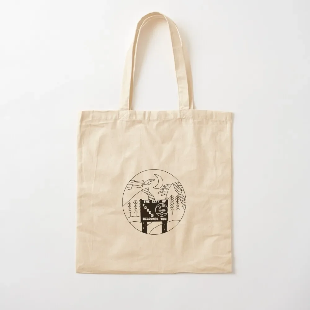 

twilight city of forks Tote Bag hand bags large size bags Women bags tote bag men's Tote Bag