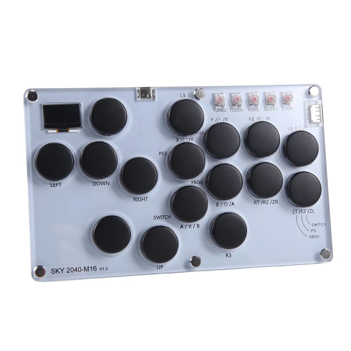 16Key Joystick Keyboard pengontrol Arcade tongkat untuk // Switch/Steam pengendali Arcade melawan tongkat C