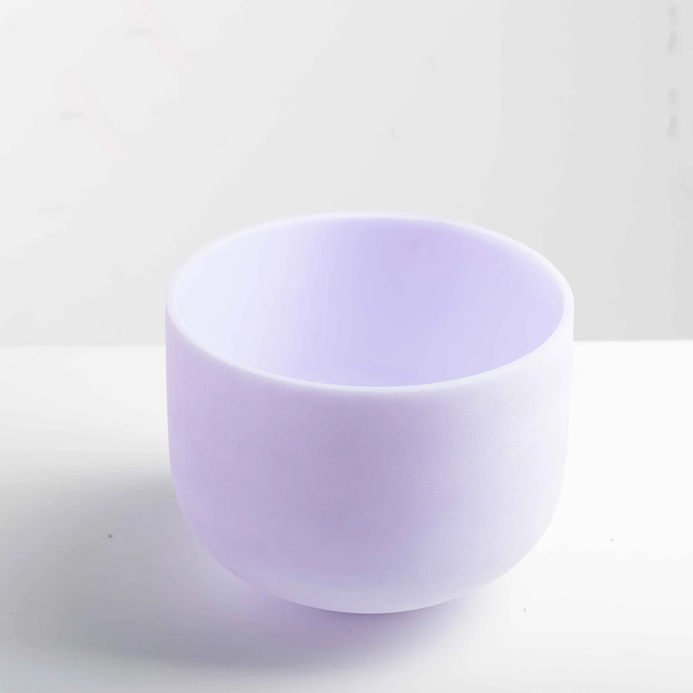 Hye-eun 6-10inch Morganite/Sapphire/Amethyst 3pcs Gemstone Fusion Frosted Quartz Crystal Singing Bowl for Sound Healing with Bag