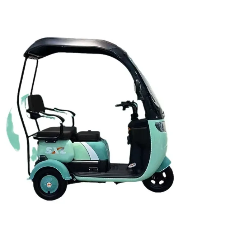 

New Electric Tricycle with Shed, Small Adult Household Leisure Transportation Vehicle