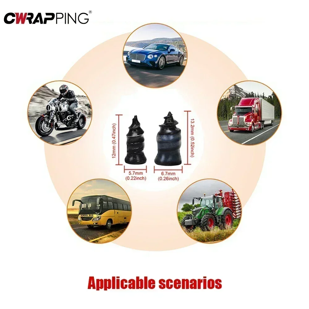 10-30Pcs Car Vacuum Tyre Repair Nails Truck Scooter Bike Tire Puncture Repair Tools Rubber Metal Nails for Cars Accessories image 3