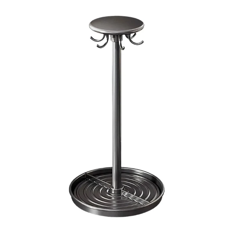 360 Degree twirling Kitchen Hook Rack Metal ABS Space Saving Solution For Utensils Towels Y5GB