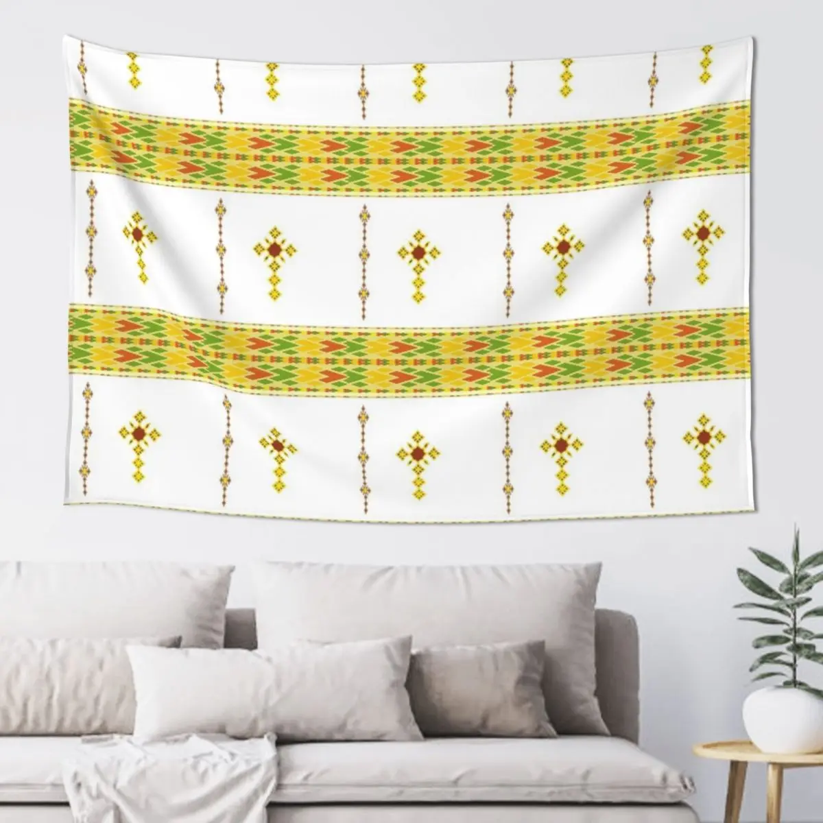 Ethiopian Habesha tibeb telet Tapestry Room Decor Aesthetic Room Decorator Tapestry