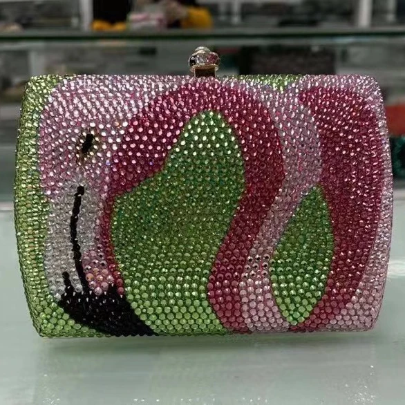 

XIYUAN Lady Cat Diamond Evening Clutch Bag Women Phone Rhinestone Purses And Handbags Luxury Designer Wedding Party Purse