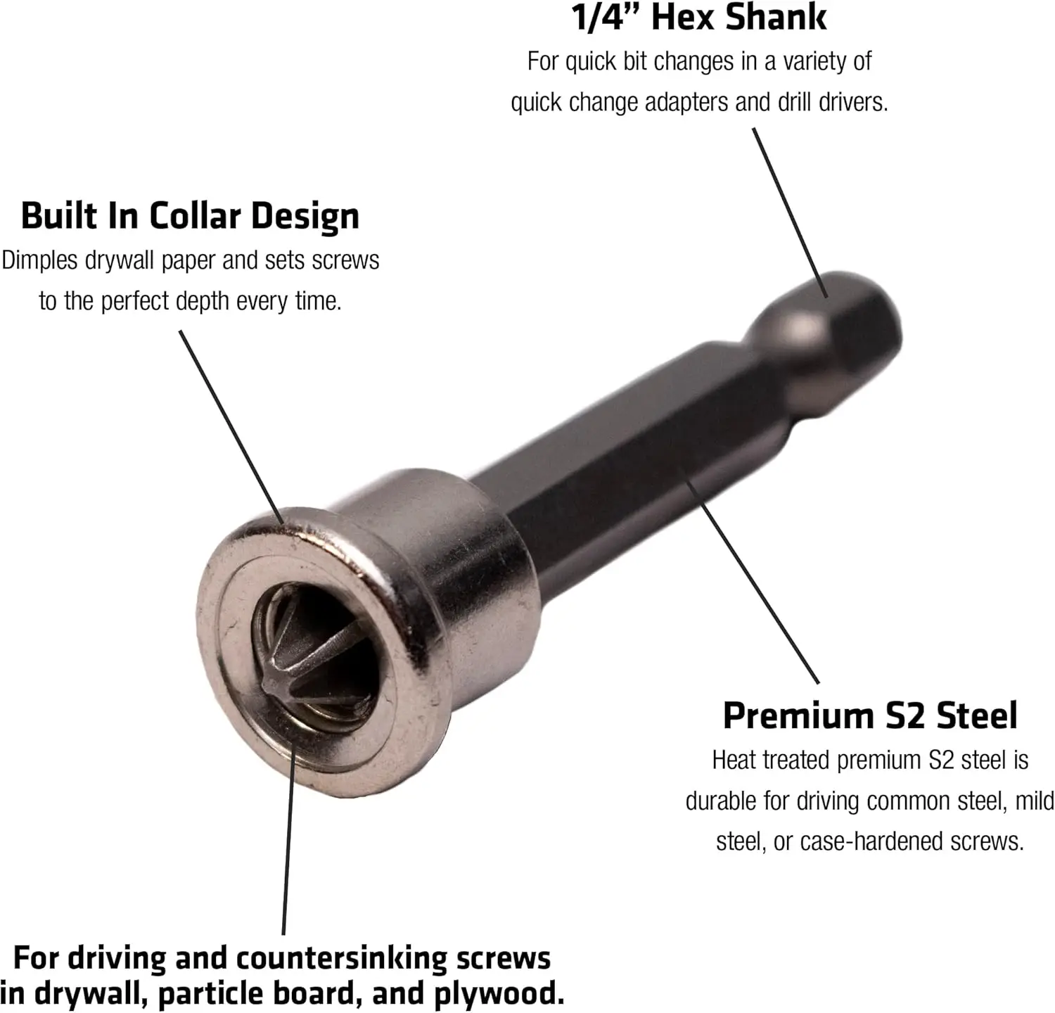 68592 # Setter Sekrup Daya Drywall 2R, panjang 2".