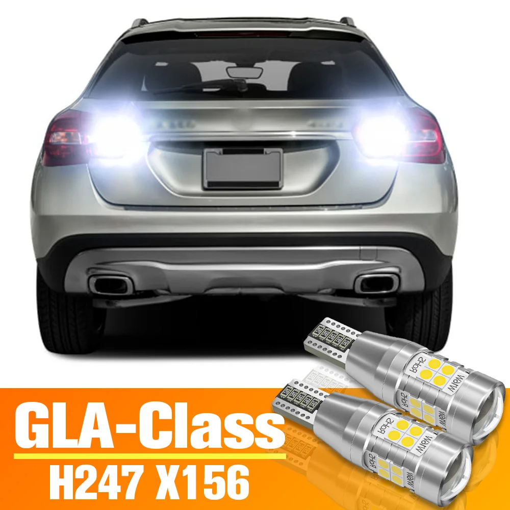 2pcs LED Reverse Light Backup Bulb Accessories For Mercedes Benz GLA Class H247 X156 2014 2015 2016 2017 2018 2019