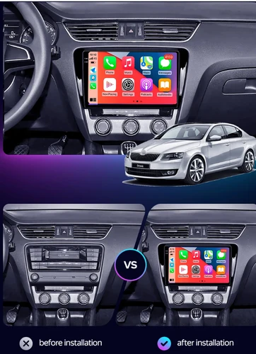 Imagen 2 del producto Para Skoda Octavia 3 A7 2013 - 2018 Android 15 12 + 256GB 4G WIFI Radio de coche Carplay Auto Multimedia reproductor de vídeo estéreo navegación GPS