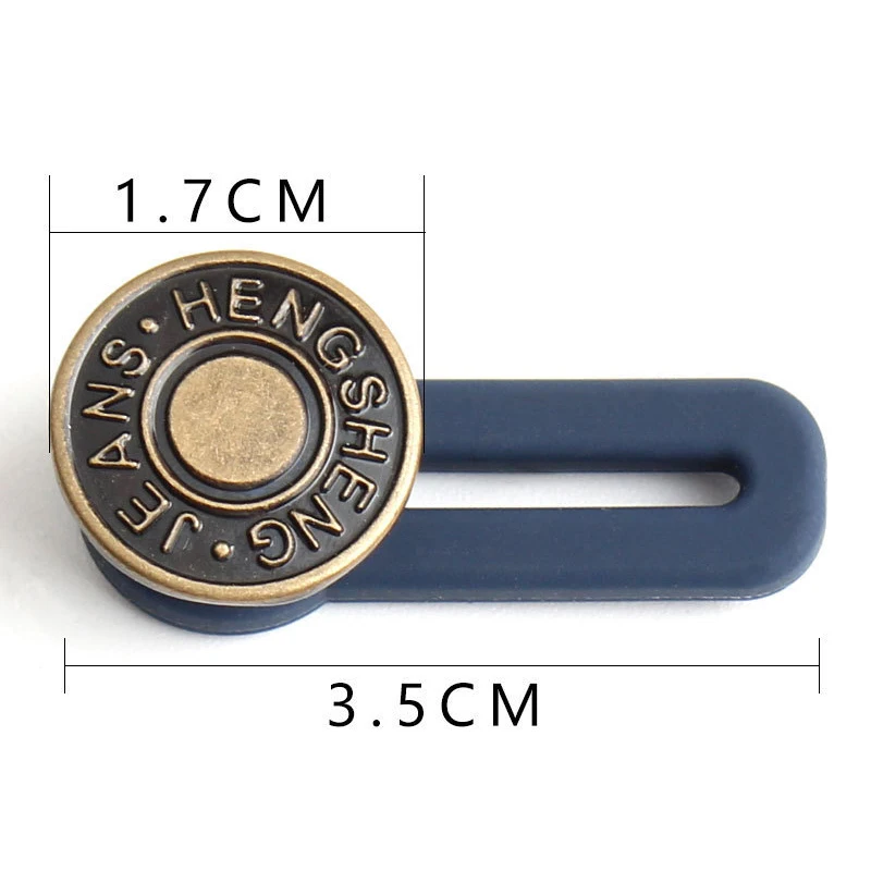 5pcs Magic Metal Button Extender For Pants Jeans Free Sewing Adjustable Retractable Button Waist Extenders Waistband Expander