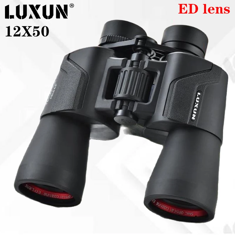 

LUXUN 12x50 ED Binoculars Telescope Bak4 Night Vision Spyglass Powerful and Long Distance Binoculars Hunting Fishing Camping