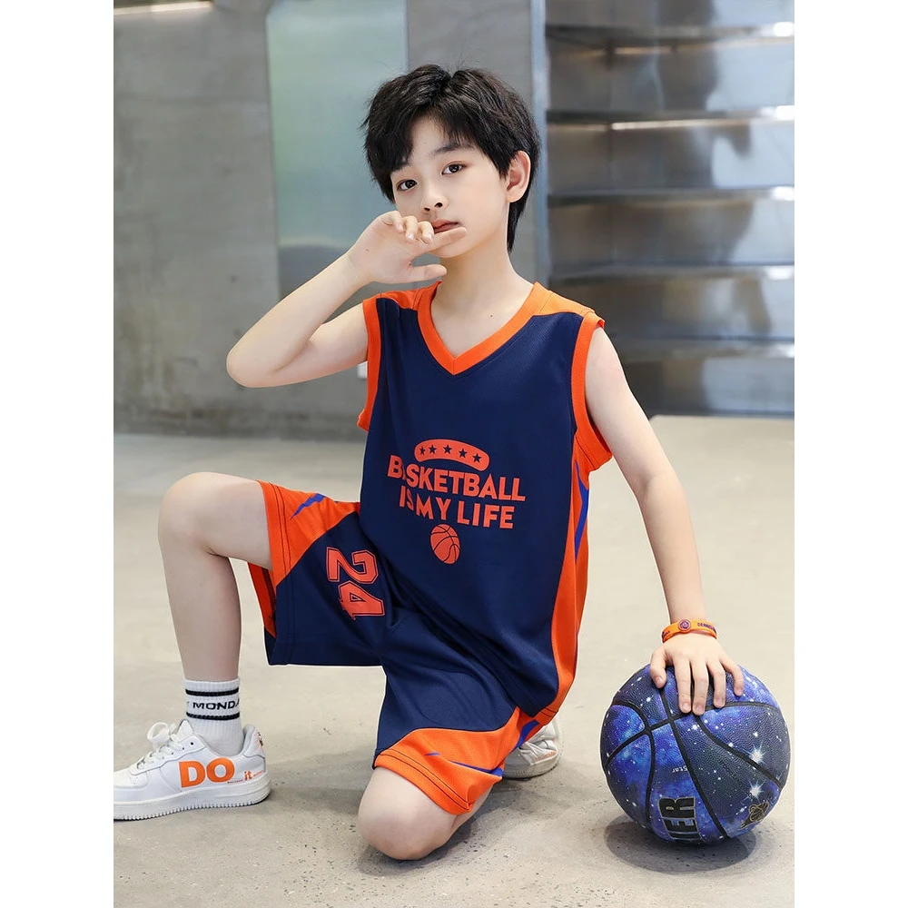 conjunto-de-uniforme-de-baloncesto-para-ninos-de-algodon-puro-camiseta-kobe-numero-24-para-ninos-chaleco-de-verano-ropa-de
