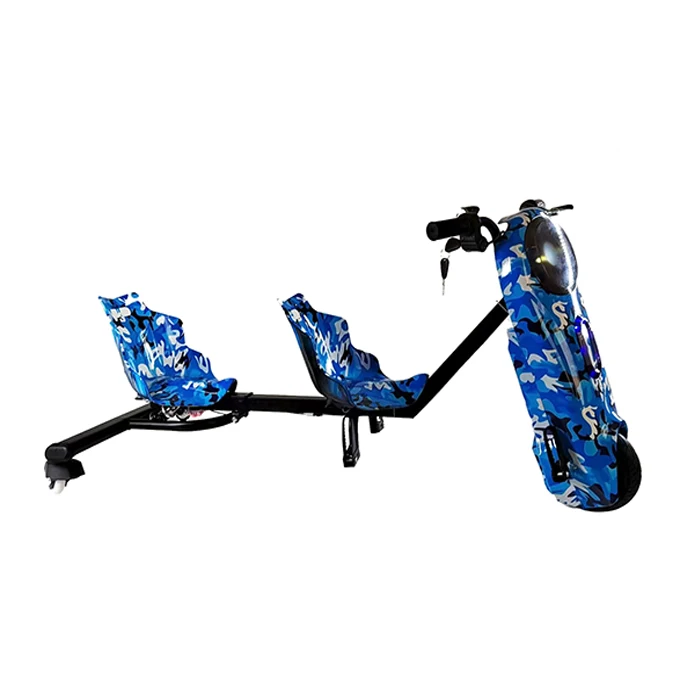 250w 36v電動ドリフトトライクスクーター2人乗り3輪子供用電動