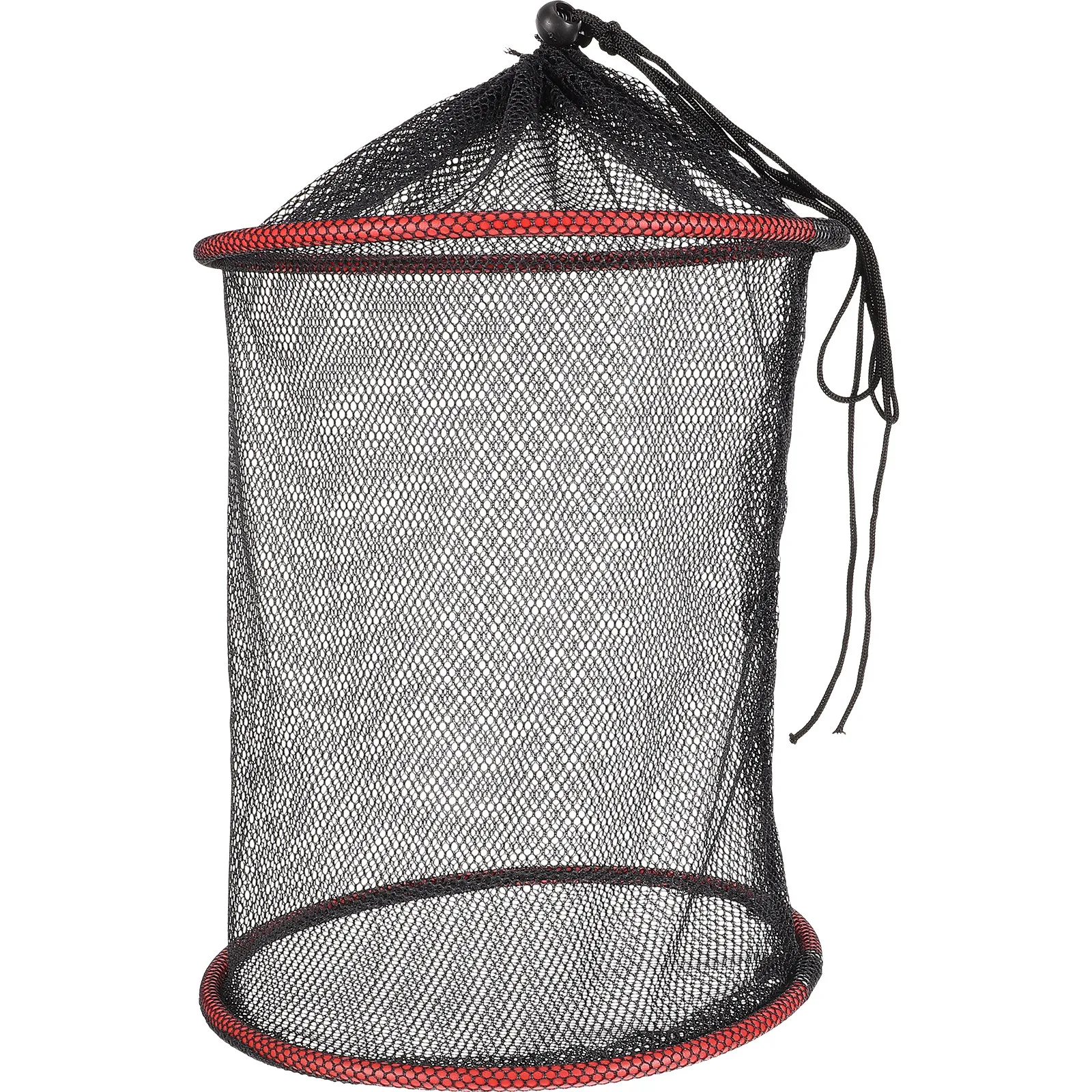 

Портативная износостойкая складная рыболовная сеть-ловушка на шнурке, легкая сетчатая клетка для ловли рыбы, крабов, омаров