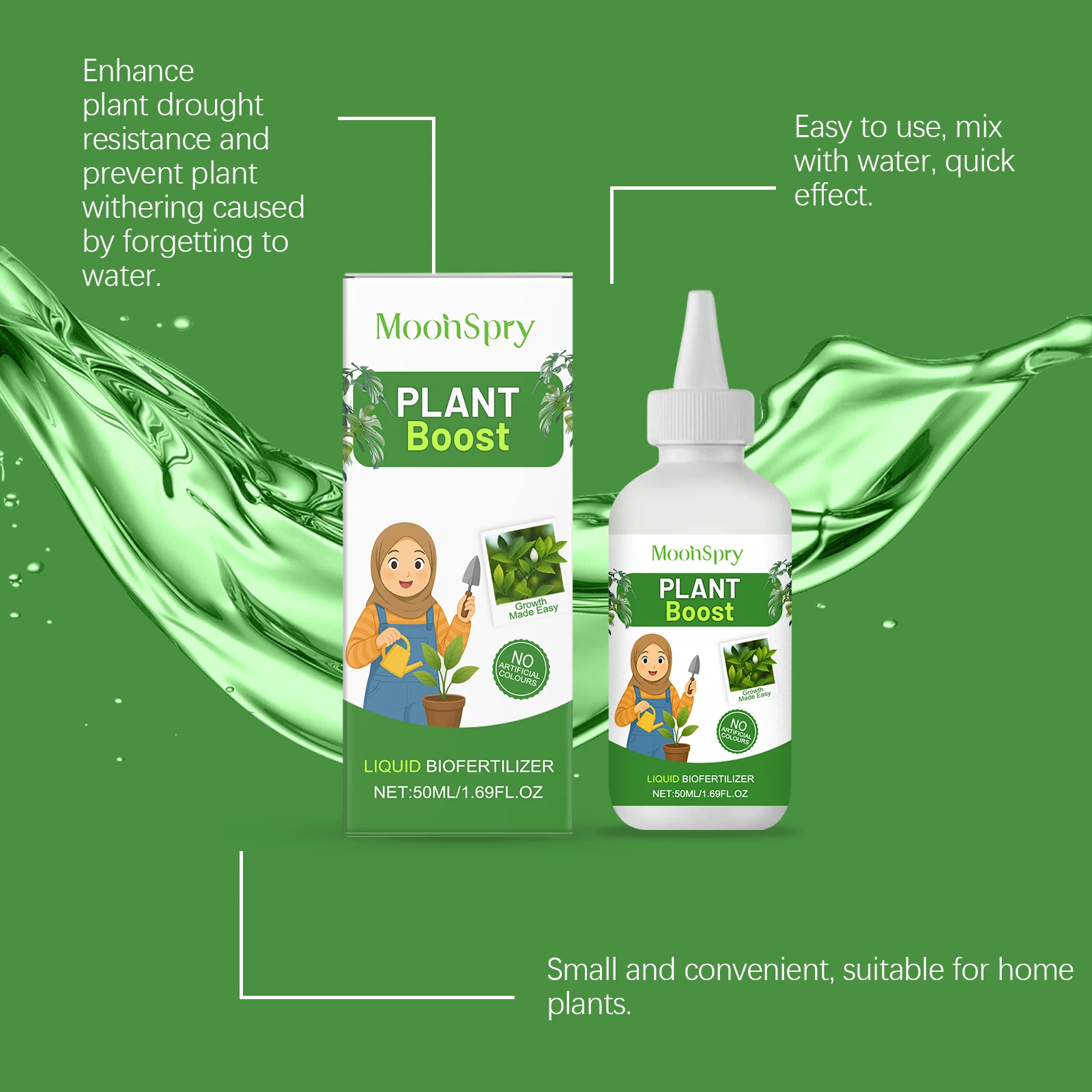 Universal Plant Nutrient Solution Activation Solution for Flowers Plants Activates Roots to Enhance Plant Nutrient Absorption
